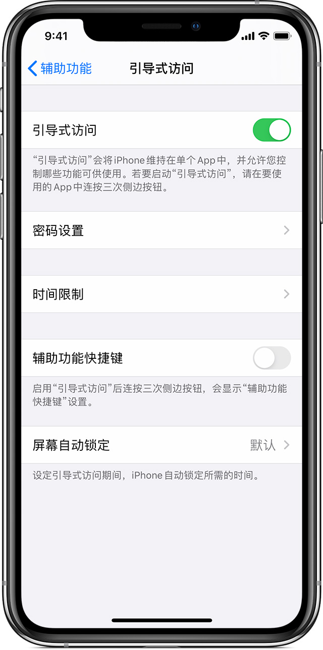 管城回族苹果手机维修分享如何在 iPhone 上退出引导式访问 